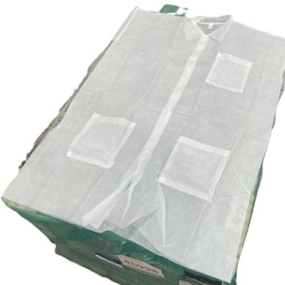 Disposable Polypropylene Lab Coats – Small to XXL, White - Picture 9 of 9